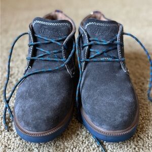 Gray Suede Kids Dress Shoes